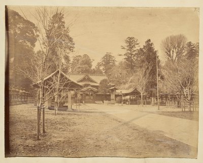 [日本寺庙的庭院］ 作者 未知艺术家