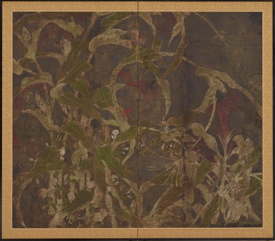 玉米和牵牛花 作者 未知艺术家