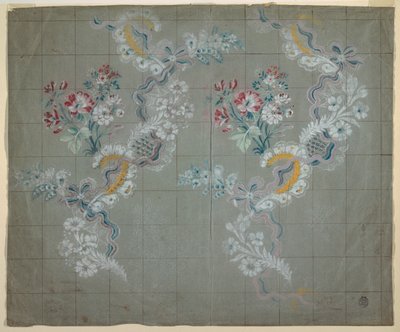 丝绸锦缎的设计 作者 未知艺术家
