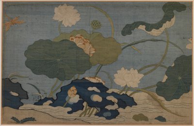 蜻蜓和荷花 作者 未知艺术家