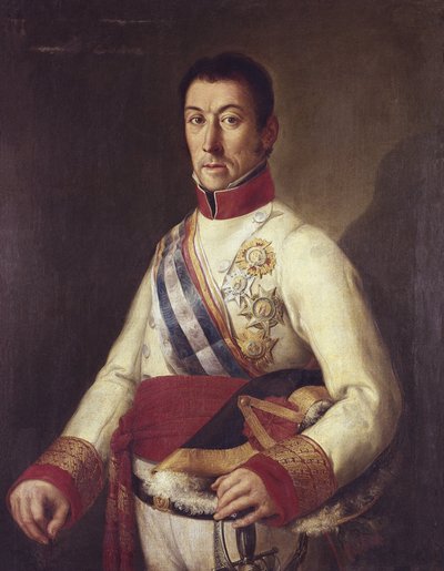 埃利奥，弗朗西斯科·哈维尔·德 (1767-1822)。 西班牙专制军队、蒙得维的亚总督（绘画） 作者 未知艺术家