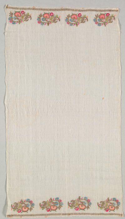 刺绣毛巾（佩什基尔） 作者 未知艺术家