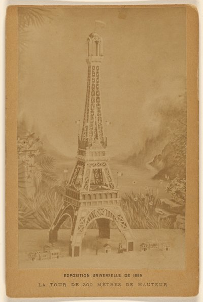 1889 年世界博览会。300 米高的塔楼。 作者 Unknown artist