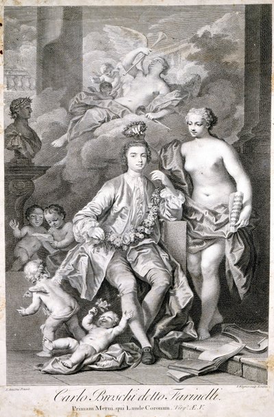 Farinelli (Carlo Broschi, dit; 1705 - 1782)。 作者 未知艺术家
