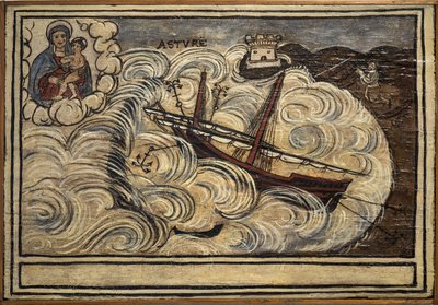 Former voto (ex voto) sailor, popular offer as a pledge of devotion and gratitude of the sailor surviving to the dangers of the sea coming from the Church of Carmine, Torre del Greco, near Naples 19th century Italy 作者 未知艺术家