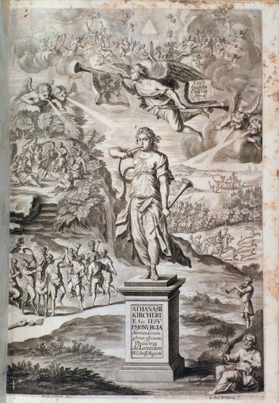 Phonurgia nova》（1673年）的封面插图 作者 未知艺术家