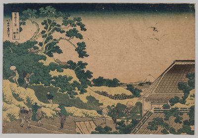 来自江户骏河台的富士山 作者 未知艺术家