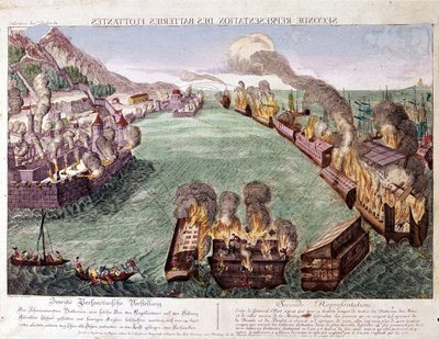 直布罗陀大围攻 1779-1783（版画） 作者 未知艺术家
