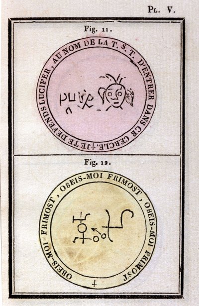 教皇霍诺里乌斯的魔法书曾经用来召唤恶魔。 埃德。 1760 年。 作者 未知艺术家