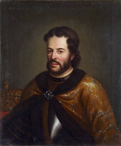 Ivan V - (le tsar tres paisible) - 沙皇 Ivan V Alexeyevich (1666-1696) 的肖像，匿名。 布面油画，18 世纪下半叶，国家建筑、历史和艺术博物馆，弗拉基米尔 作者 Unknown artist