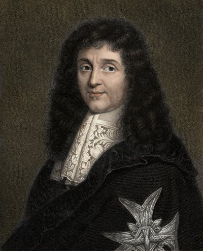 让·巴蒂斯特 (Jean-Baptiste) Colbert 1619-1683 - 雕刻 - 19 世纪 作者 未知艺术家