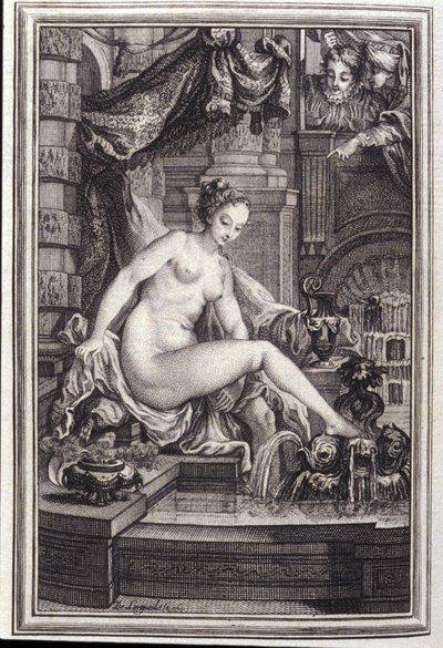 Le Roi Candaule et le maitre en droit- in "Tales et nouvelles en vers" by Jean La Fontaine.1762. 作者 未知艺术家