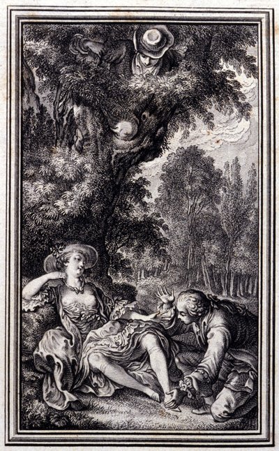 Le Villageois qui a perdu son veau - in “Tales et nouvelles en vers” by Jean La Fontaine. 1762. 作者 未知艺术家