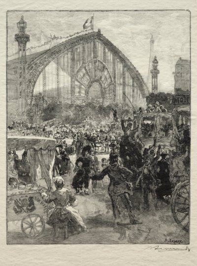 离开 1889 年展览会 作者 未知艺术家