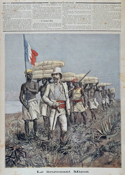 Mizon 中非中非勘探专栏负责人 - 1892 年 9 月 7 日的“小杂志” 作者 未知艺术家