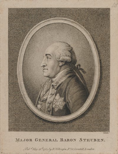 Major General Baron Steuben (etching) 作者 未知艺术家