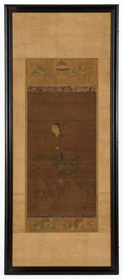 文殊菩萨骑狮 作者 未知艺术家