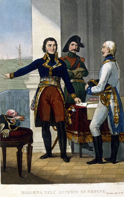 Marshal André Masséna (1756-1817) at the siege of Genes in April 1800 作者 未知艺术家