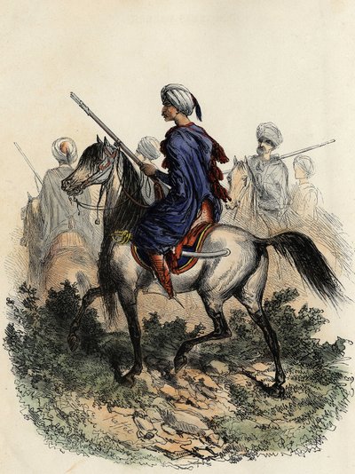 负责阿尔及尔农村警察的摩尔人宪兵（或野战卫队），于1831年受训。"L