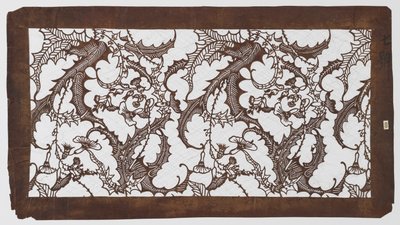 牵牛花和藤蔓 作者 未知艺术家