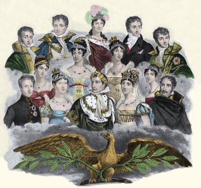 Napoleon Bonaparte and his family 作者 未知艺术家