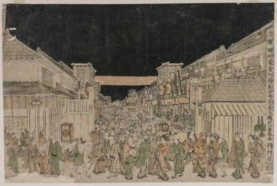 夜景，剧院街 作者 未知艺术家