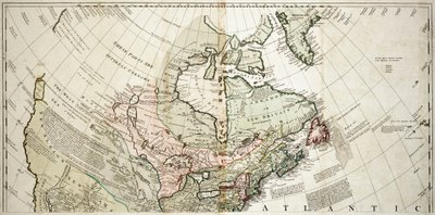 北美，约 1765 年（彩色雕刻） 作者 未知艺术家