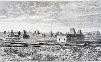 油井，巴库，高加索地区（诺贝尔）。 作者 未知艺术家