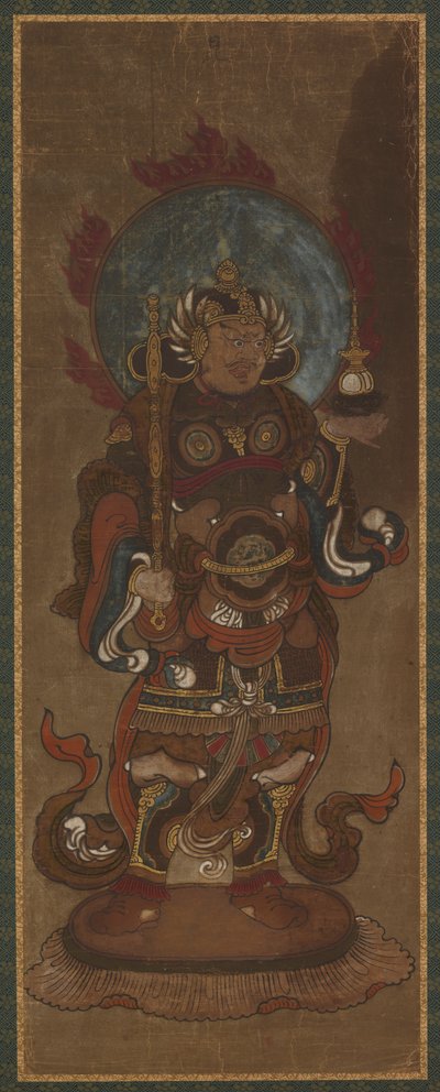 十二魔王之一：毗沙门十（<em>Vaisravana</em） 作者 未知艺术家
