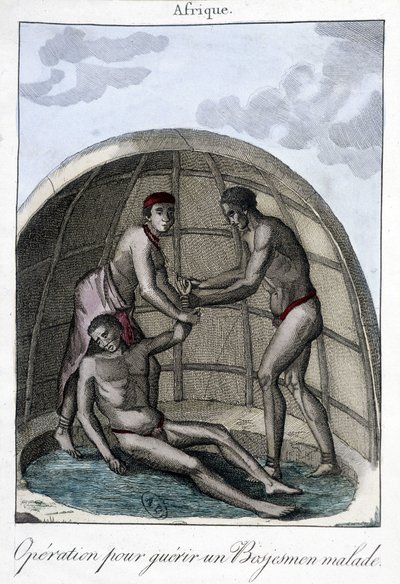 Operation to cure a Bojesmen - engraving 作者 未知艺术家
