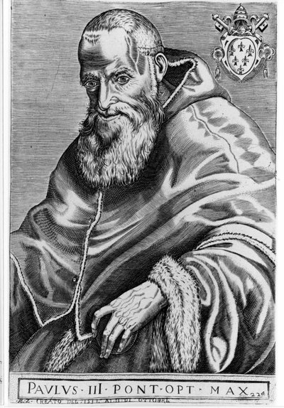 Paul III (1468 - 1549). 作者 未知艺术家