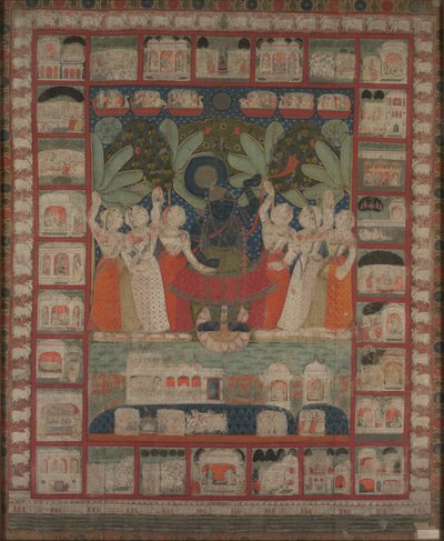 Shri Nathji 的 Pichvai 作者 未知艺术家