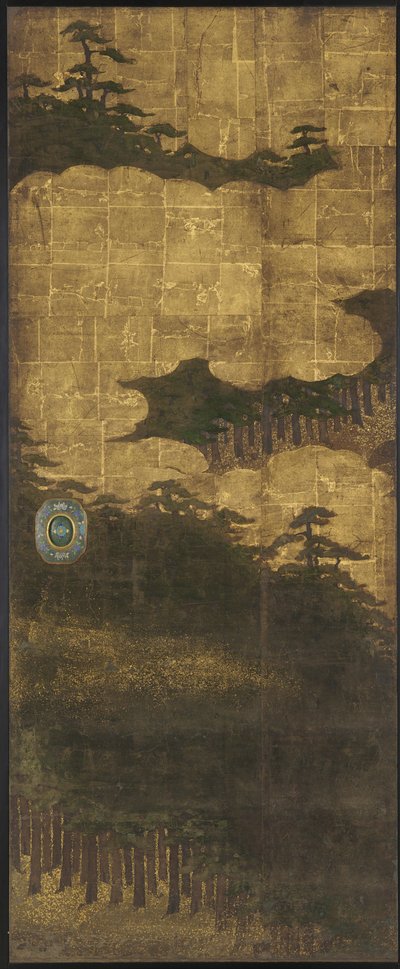 松树、水和云 作者 未知艺术家