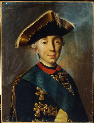 俄国沙皇彼得三世肖像（1728-1762 年）（俄国沙皇彼得二世肖像）。彼得二世-费奥多罗维奇，又名查尔斯-彼得-乌尔里希，荷尔斯泰因-戈托普公爵，荷尔斯泰因-戈托普支系的第一任君主，后改名为罗-彼得三世。 作者 Unknown artist