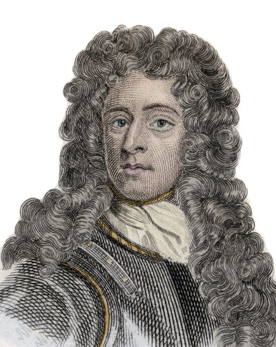 Portrait of Arthur Herbert (1647-1716), Earl of Torrington, Admiral and English politician. Engraving of the 19th century. 作者 未知艺术家