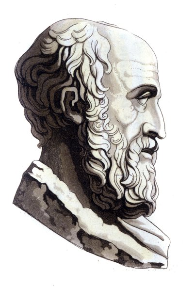 阁楼演讲者 Lysias（公元前 440-380 年）的肖像。 作者 未知艺术家