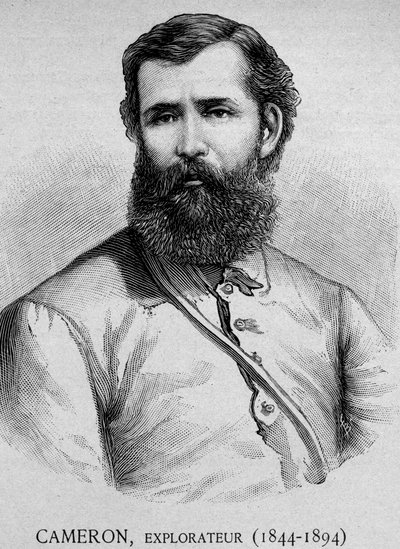 卡梅伦的肖像，探险家(1844 - 1894) - grav.19世纪 作者 未知艺术家