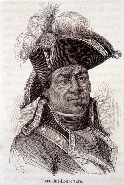 弗朗索瓦-多米尼克-图桑（Toussaint-Louverture）的肖像（图桑-卢维杜尔）。 作者 Unknown artist
