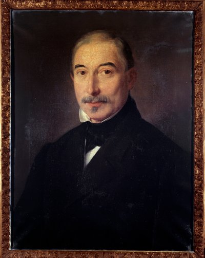 Gaetan Brizzi 的肖像，意大利圆号演奏者（绘画 作者 未知艺术家