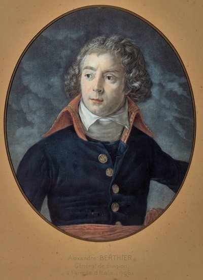 路易·亚历山大将军 (Louis-Alexandre) Berthier (1753-1815) 的肖像 匿名绘画 作者 未知艺术家