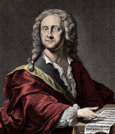 乔治-菲利普-泰勒曼（1681 -1767）肖像，德国作曲家 作者 未知艺术家