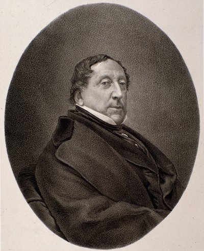 Portrait of Gioacchino Rossini (engraving 作者 未知艺术家
