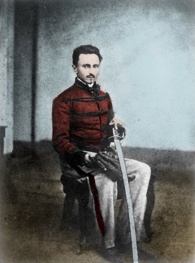Ippolito NIEVO (1831-61) 意大利作家和爱国者的肖像。 作者 未知艺术家