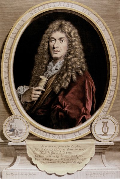 Portrait of Jean Baptiste Lully (Giovanni Battista Lulli) (1632-1687). 作者 未知艺术家