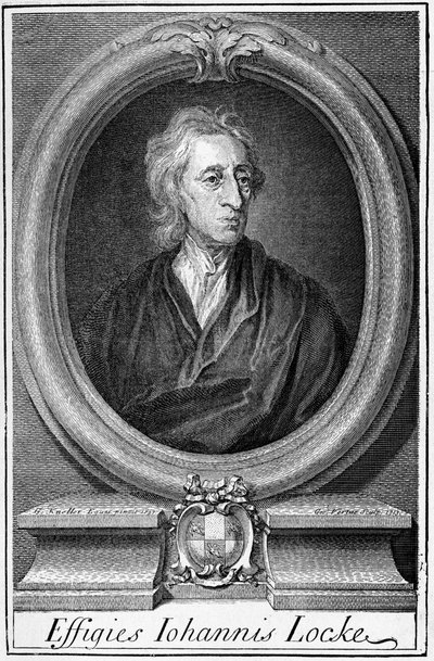 约翰-洛克（1632 - 1704）的肖像，英国哲学家。 作者 未知艺术家