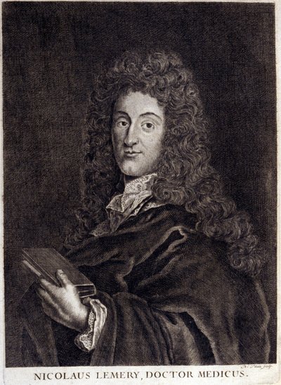 Nicolas Lemery (1645 - 1715) 的肖像，法国药剂师和化学家。 作者 未知艺术家