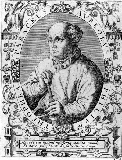 菲利普·奥雷奥勒斯 Theophrast Bombast von Hohenheim Paracelsus 的肖像 作者 未知艺术家