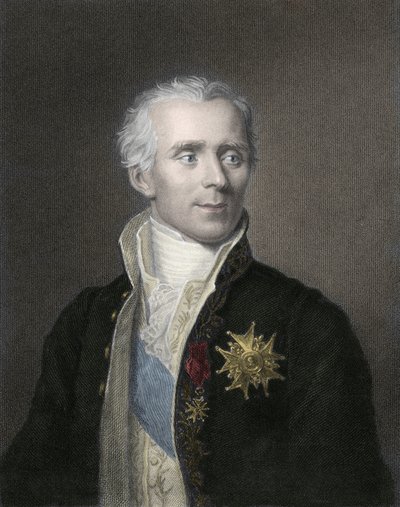 拉普拉斯侯爵，数学家和天文学家皮埃尔·西蒙 (1749-1827) 的肖像 - 皮埃尔·西蒙·拉普拉斯 (1749-1827)，法国数学家 作者 未知艺术家