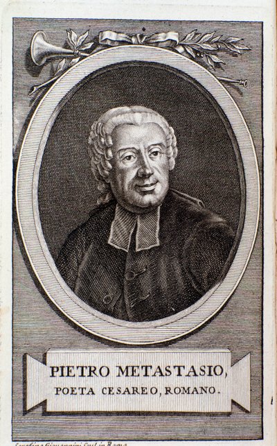 Pietro Metastasio 的肖像（雕刻） 作者 未知艺术家