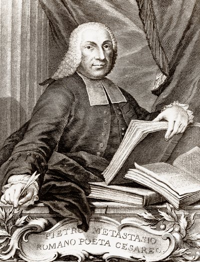 皮特罗-特拉帕西（Pietro Trapassi）的肖像，称为皮特罗-梅塔斯蒂奥（Metastase）（1698-1782）意大利诗人和编剧。 作者 Unknown artist
